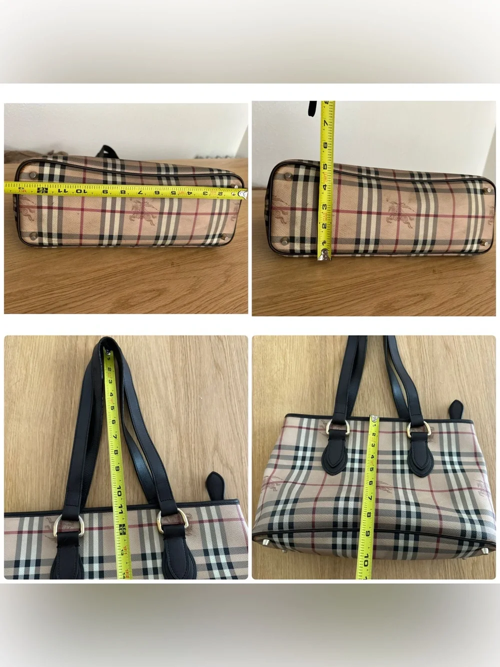 Burberry Zipper Tote Bag